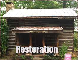 Historic Log Cabin Restoration  Bucks, Alabama